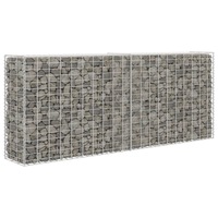 Gabion Basket Galvanised Steel 85x30x200 cm vidaXL