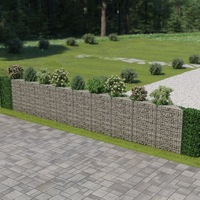 Gabion Wall Galvanised Steel 630x30x100 cm vidaXL