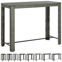 Garden Bar Table Outdoor Patio Table Poly Rattan Multi Colours/Sizes vidaXL