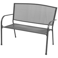 Garden Bench 108 cm Steel and Mesh Anthracite vidaXL