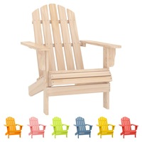 Garden Chair Armchair Lounge Chair Patio Backyard Outdoor Balcony Wood vidaXL