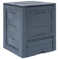Garden Composter Grey 60x60x73 cm 260 L vidaXL