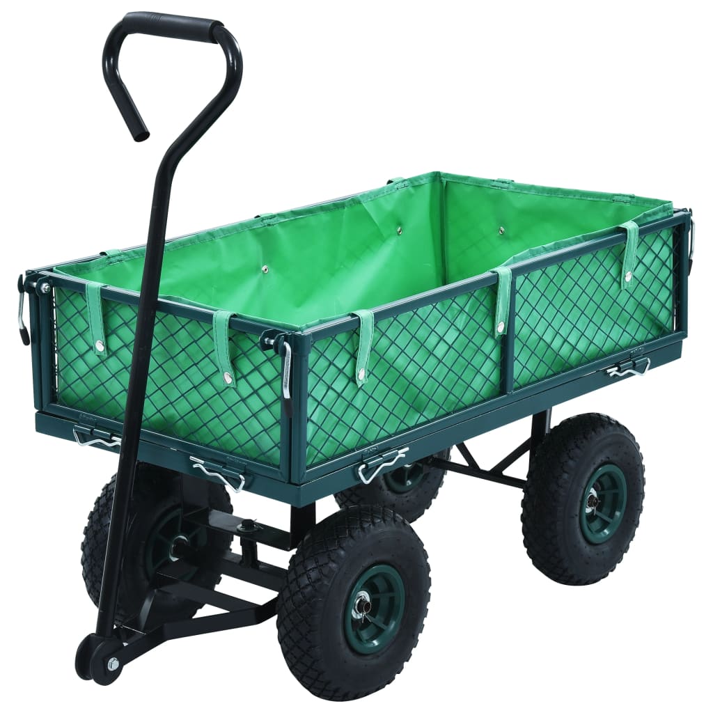 Garden Hand Trolley Green 250 kg vidaXL