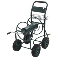 Garden Hose Trolley with 1/2" Hose Connector 75 m Steel vidaXL