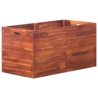 Garden Raised Bed Acacia Wood 100x50x50 cm vidaXL