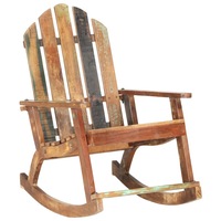 Garden Rocking Chair Solid Reclaimed Wood vidaXL