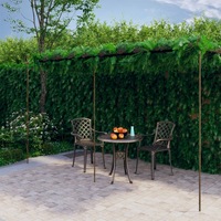 Garden Pergola Antique Brown 6x3x2.5 m Iron vidaXL