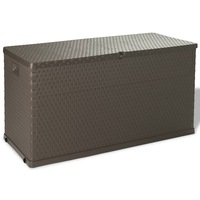 Garden Storage Box Brown 120x56x63 cm PP Rattan vidaXL