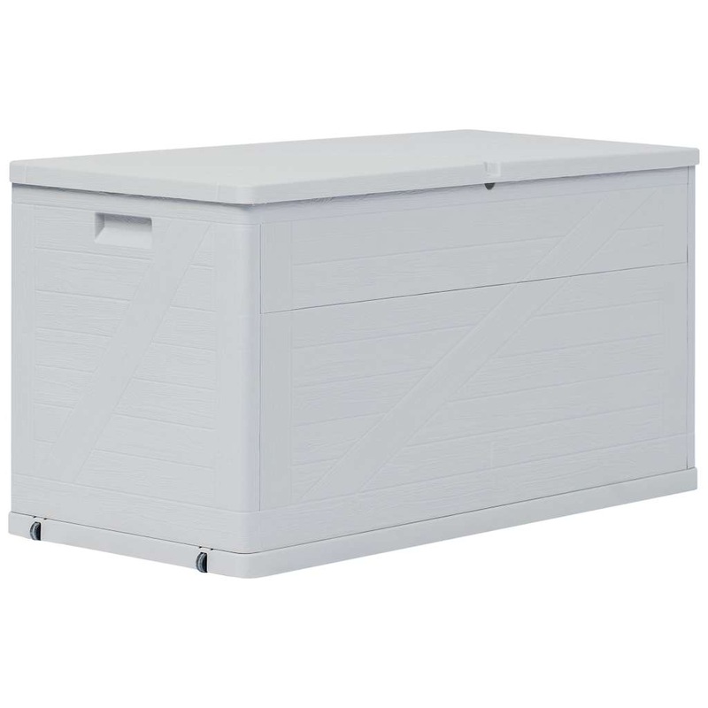 Buy Garden Storage Box 420 L Light Grey vidaXL MyDeal