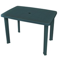 Garden Table Green 101x68x72 cm Plastic vidaXL