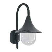 Garden Wall Lamp E27 42 cm Aluminium Dark Green vidaXL