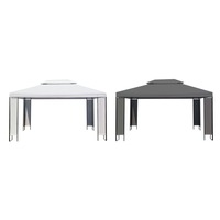 Gazebo 300x400cm Steel Frame Outdoor Shaded Canopy Anthracite/White vidaXL