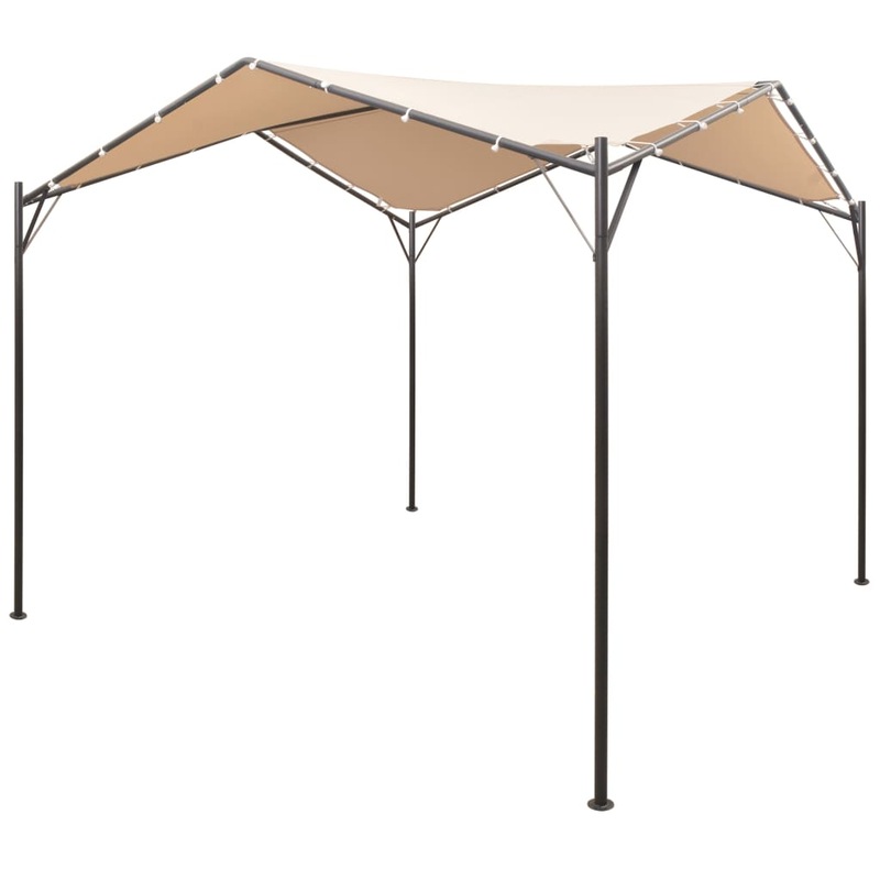 Buy Gazebo Pavilion Tent Canopy 3x3 m Steel Beige - MyDeal