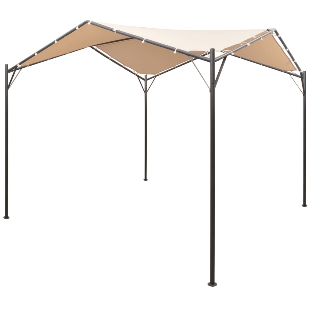 Gazebo Pavilion Tent Canopy 3x3 m Steel Beige vidaXL