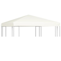 Gazebo Top Cover 310 g/m� 3x3 m Cream White vidaXL