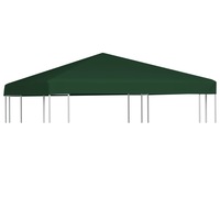 Gazebo Top Cover 310 g/m� 3x3 m Green vidaXL