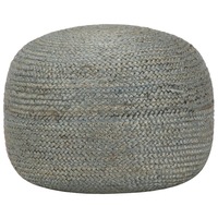 Handmade Pouffe Olive Green 45x30 cm Jute vidaXL