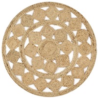 Handmade Rug Braided Jute 150 cm vidaXL