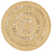 Handmade Rug Braided Jute 90 cm vidaXL