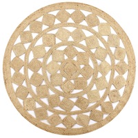 Handmade Rug Braided Jute 90 cm vidaXL