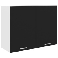 Hanging Cabinet Black 80x31x60 cm Engineered Wood vidaXL