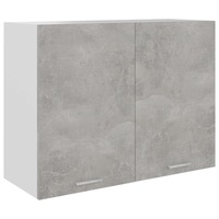 Hanging Cabinet Concrete Grey 80x31x60 cm Engineered Wood vidaXL