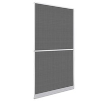 White Hinged Insect Screen for Doors 120 x 240 cm vidaXL