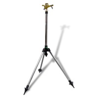 Impulse Sprinkler Garden Watering Zinc on Tripod Base vidaXL