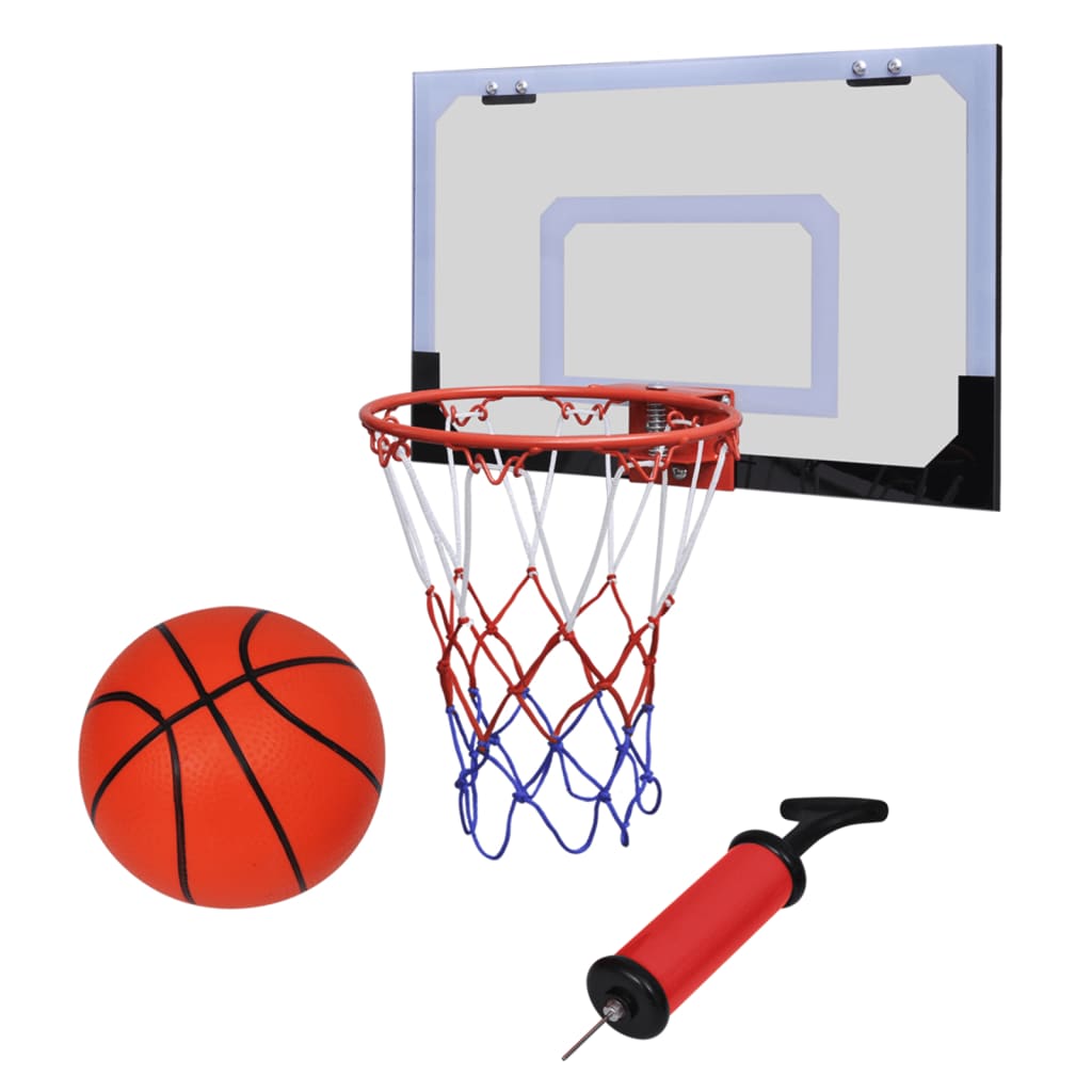 vidaXL Indoor Mini Basketball Hoop Set with Ball and Pump Goal Hoop ...