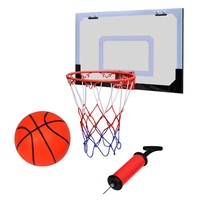 Indoor Mini Basketball Hoop Set with Ball and Pump vidaXL