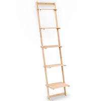 Ladder Wall Shelf Cedar Wood 41.5x30x176 cm vidaXL