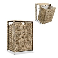 Laundry Basket 44x34x64 cm Water Hyacinth vidaXL