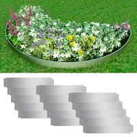 Lawn Fence 15 pcs Galvanised Steel 100x20 cm vidaXL