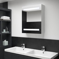 LED Bathroom Mirror Cabinet 50x13.5x60 cm vidaXL