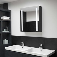 LED Bathroom Mirror Cabinet 62x14x60 cm vidaXL