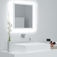 LED Bathroom Mirror White 40x8.5x37 cm Acrylic vidaXL