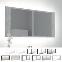 LED Bathroom Washroom Toilet Wall Vanity Mirror Cabinet Multi Colours vidaXL