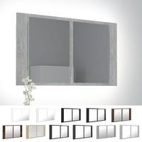 LED Washroom Vanity Mirror Cabinet Bathroom Furniture Multi Colours vidaXL