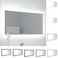 LED Washroom Wall Mirror Bathroom Vanity Dressing Mirror Multi Colours vidaXL
