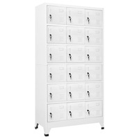Locker Cabinet with 18 Compartments Metal 90x40x180 cm vidaXL