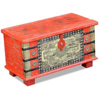 Storage Chest Red Mango Wood 80x40x45 cm vidaXL