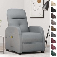 Massage Chair Recliner Sofa Cahir Massage Office Chair Armchair Fabric vidaXL
