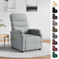 Massage Chair Recliner Sofa Chair Massage Office Chair Armchair Fabric vidaXL