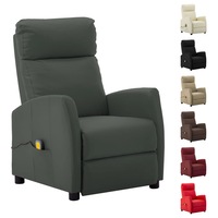 Massage Chair Recliner Sofa Chair Massage Office Chair Faux Leather vidaXL