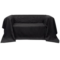 Micro-suede Couch Slipcover Anthracite 210 x 280 cm vidaXL