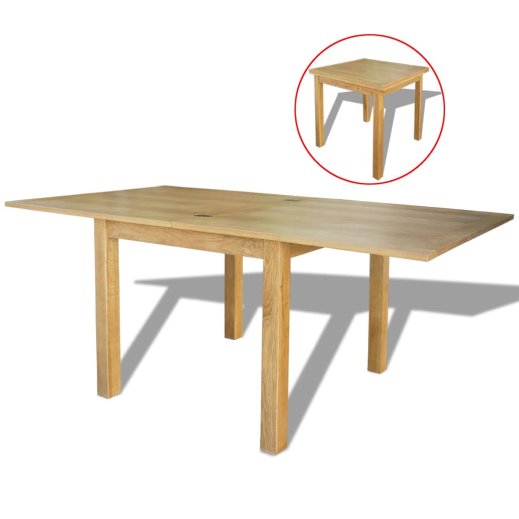 Extendable Table Oak 170x85x75 cm vidaXL