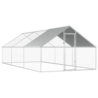 Outdoor Chicken Cage 2.75x6x1.92 m Galvanised Steel vidaXL