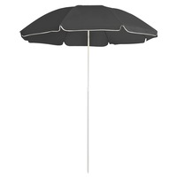 Garden Parasol with Steel Pole Anthracite 180 cm vidaXL
