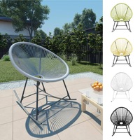 Outdoor Rocking Chair Garden Seat Furniture Poly Rattan Multi Colours vidaXL
