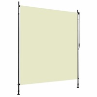 Outdoor Roller Blind 200x270 cm Cream vidaXL